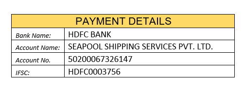 payment details